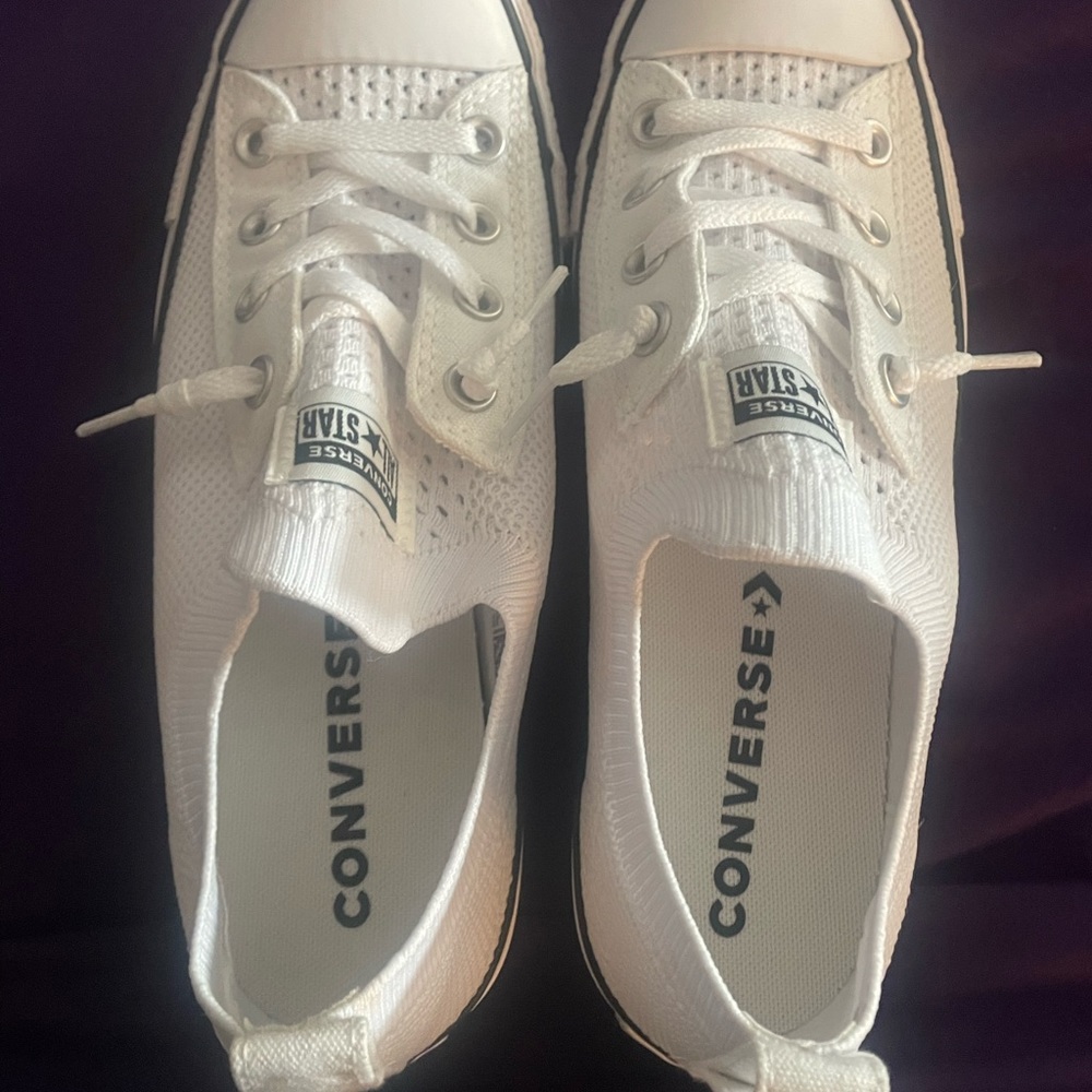 Brand New Womens White Converse.
